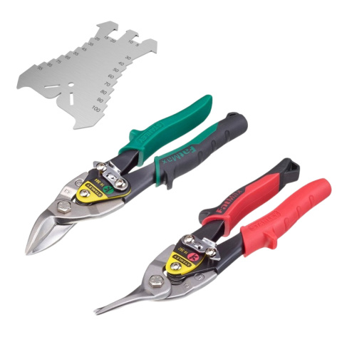 STANLEY FatMax zestaw nożyce dekarskie blacharskie uniwersalne lewe + prawe + rysik