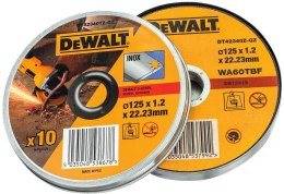 Tarcza do cięcia stali nierdzewnej 125/22,23/1,2mm DeWalt [DT42340Z-QZ] 1szt.