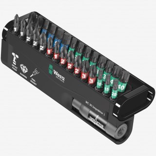 Zestaw 30szt. końcówek udarowych 1/4", Bit-Check 30 Impaktor 1 WERA [05057690001]