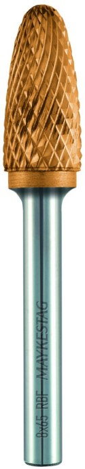 Pilnik obrotowy/ frez stożkowy zaokrąglony, RBF TiN Alpen [0788706112100]