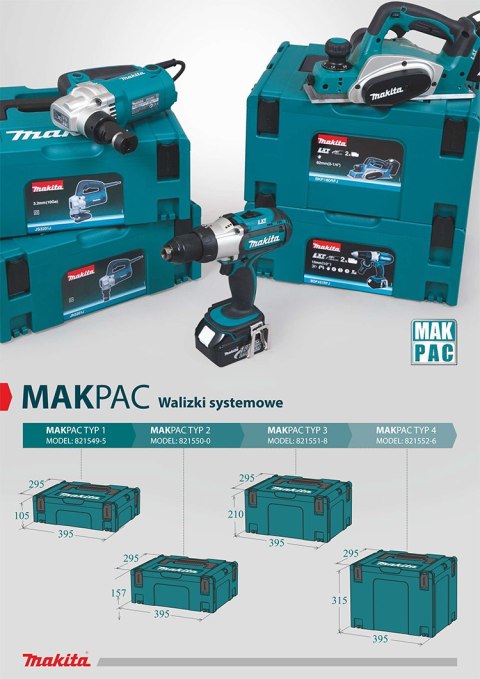 Walizka systemowa Typ-2 MAKPAC Makita [821550-0]
