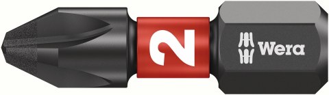 Zestaw 10 końcówek udarowych Impaktor 1/4" do śrub z gniazdem Phillips, rozmiar PH2/25mm, Wera [05057616001]