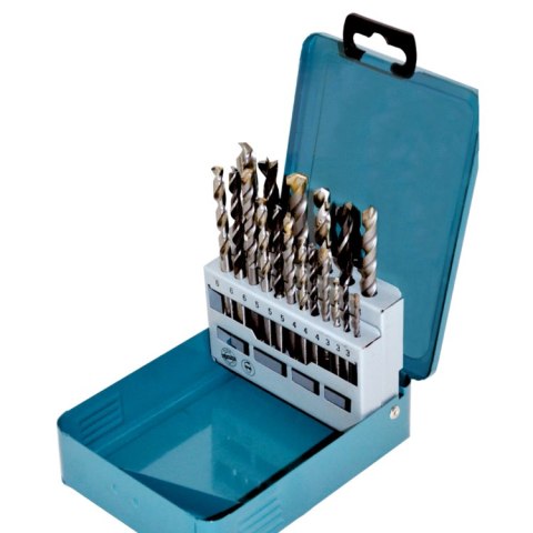 Zestaw 18szt. wierteł do betonu, drewna i metalu, Makita [D-46202]