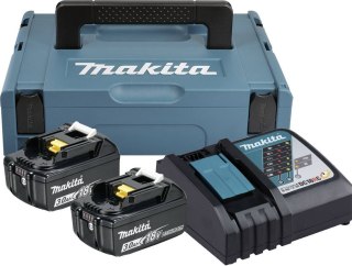 Zestaw 2 akumulatorów BL1830B, Li-ion 18V 3,0Ah + ładowarka DC18RC Makita [197952-5]