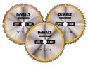 Zestaw 3 sztuk tarcz pilarskich do drewna 305/30mm, serii CONSTRUCTION DeWALT [DT1964-QZ]