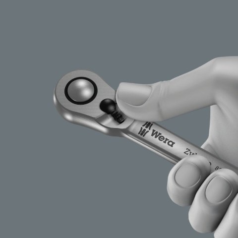 Klucz grzechotka 1/4", 72 zęby, 141mm, Zyklop Metal 8004 A Wera [05004004001]