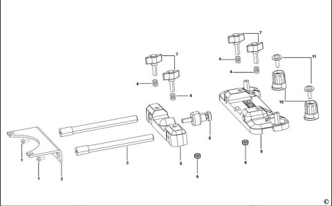Nakładka na szynę prowadzącą do frezarki [DWS5031-XJ]