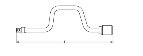 Pokrętło korbowe 1/2", 400mm, Koken [4780-400]