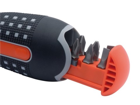 Wkrętak ręczny, łamany z magazynkiem i grzechotką, mocowanie 1/4'', BAHCO [808050P]