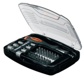 Zestaw 40szt. nasadek i końcówek z wkrętakiem grzechotkowym 1/4" Black+Decker [A7062-XJ]