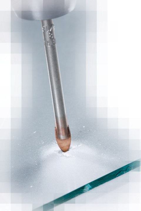 Zestaw 3szt. wierteł do szkła z płytką widiową ATM-3 Profi Glas, Alpen [0028900003100]