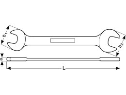 Klucz dwustronnie płaski calowy 1/4''-5/16'' [6Z-1/4-5/16]