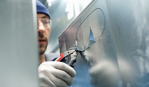 Nożyce dźwigniowe uniwersalne lewe małe do blachy Ideal Erdi Bessey [D15AL]