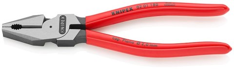 Szczypce uniwersalne, kombinerki o zwiększonym przełożeniu, 200mm KNIPEX [02 01 200]