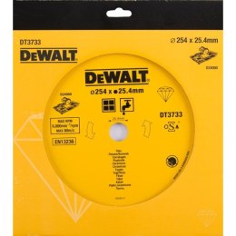 Tarcza diamentowa do ciecia płytek ceramicznych na mokro 250/25,4mm DeWalt [DT3733-XJ]