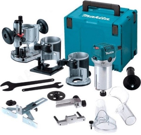 Uniwersalna górnowrzecionowa frezarko - wycinarka 710W, Makita [RT0702CX2J]