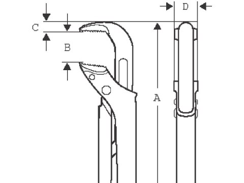Klucz do rur ERGO typu Szwed, do 2.1/2" Bahco [143]