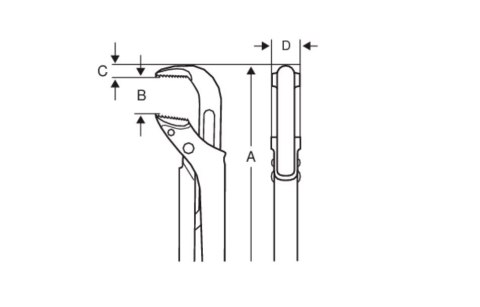 Klucz do rur ERGO typu Szwed, do 5" Bahco [147]