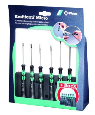 Komplet 6 szt. wkrętaków precyzyjnych Kraftform Micro WERA [05118150001]