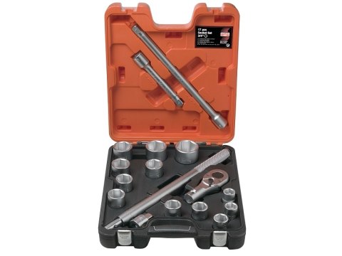 Zestaw kluczy nasadowych 6-kątnych 3/4'', 22-50mm, 17szt. BAHCO [SLX 17]