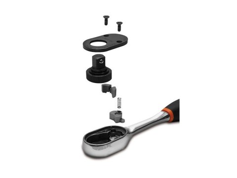 Grzechotka ręczna 3/8", 80 zębów, 200mm, Bahco [7750]