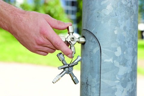 Klucz uniwersalny do szaf, tablic rozdzielczych, skrzynek i systemów odcinających TwinKey KNIPEX [00 11 01]