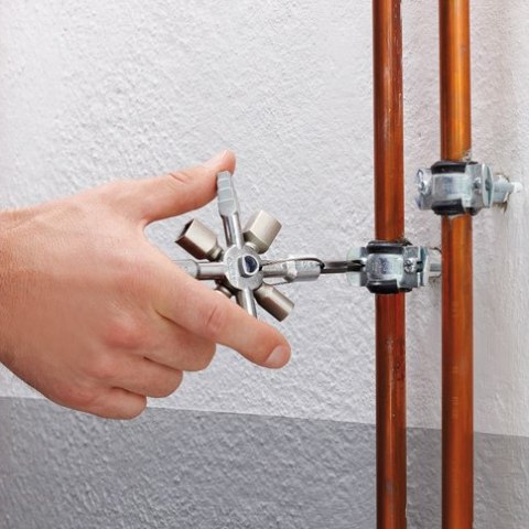 Klucz uniwersalny do szaf, tablic rozdzielczych, skrzynek i systemów odcinających TwinKey KNIPEX [00 11 01]