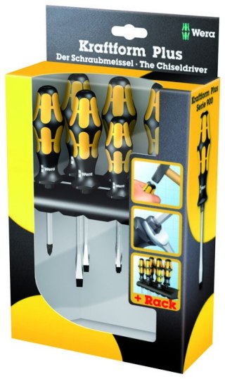 Komplet 6szt. wkrętaków Torx do pobijania Kraftform PLUS 900 Wera [05024410001]