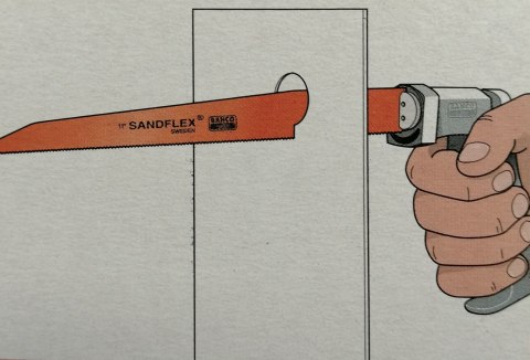 Piła ręczna bagnetowa do metalu, brzeszczot 310mm, Bahco [321]