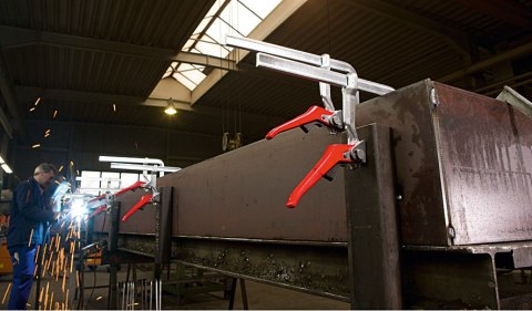 Ścisk ślusarski dźwigniowy stalowy 160x80mm Bessey [GH16]