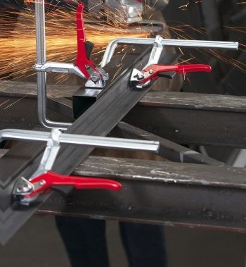 Ścisk ślusarski dźwigniowy stalowy 200x100mm Bessey [GH20]