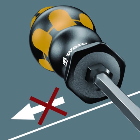 Wkrętak krzyżowy Phillips do pobijania do śrub PH4 Wera [05017020001]