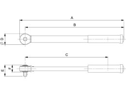 Klucz dynamometryczny mechaniczny 1/4