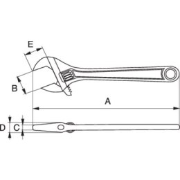 Klucz nastawny szwedzki 308mm 12