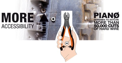 Obcinak boczny wzmocniony, odchylony o 14º, 160mm, ERGO Heavy Duty BAHCO [21HDG-160A]