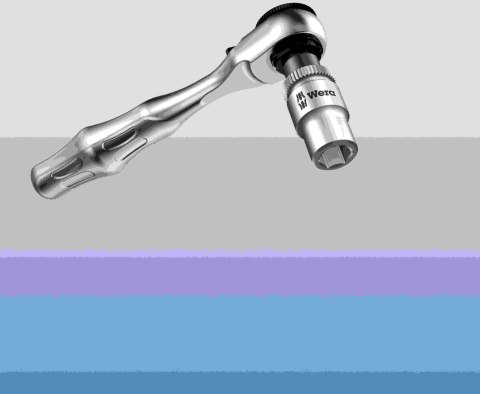 Zestaw końcówek, nasadek 1/4" z grzechotką Zyklop Mini 1, 38szt. Tool-Check 1 SB WERA [05073220001]