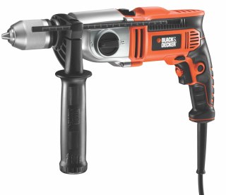 Elektryczna dwubiegowa wiertarka udarowa 910W w walizce Black+Decker [KR911K-QS]