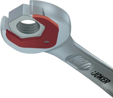 Zestaw 11szt. kluczy oczkowo-płaskich z grzechotką, Joker 6000, Wera [05020013001]