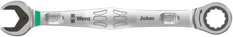 Zestaw 11szt. kluczy oczkowo-płaskich z grzechotką, Joker 6000, Wera [05020013001]