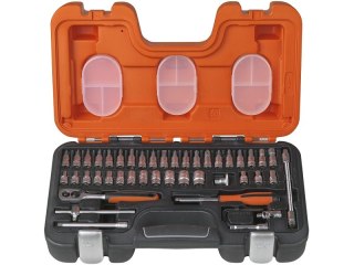 Zestaw kluczy nasadowych 1/4", 46 szt. BAHCO [S460]