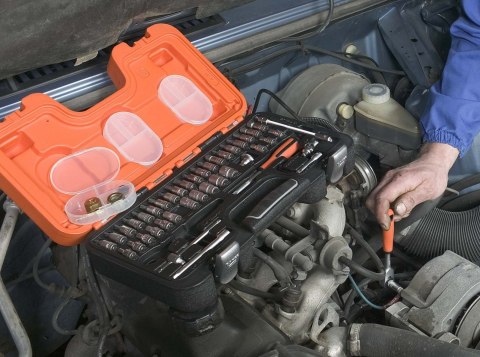 Zestaw kluczy nasadowych 1/4", 46 szt. BAHCO [S460]