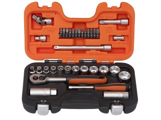 Zestaw kluczy nasadowych calowych 3/8'' i bitów 1/4" BAHCO [S330AF]