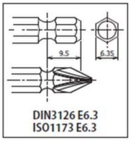 Adapter udarowy z blokadą, kwadrat 1/2