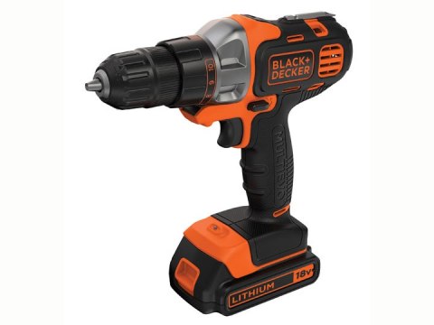 Akumulatorowa wiertarko-wkrętarka z wymienną głowicą / narzędzie wielofunkcyjne MultiEvo 18V Black+Decker [MT218K-QW] Li-Ion, 1x