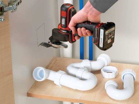 Głowica oscylacyjnego urządzenia wielofunkcyjnego systemu MULTIEVO + akcesoria Black+Decker [MTOS4-XJ]