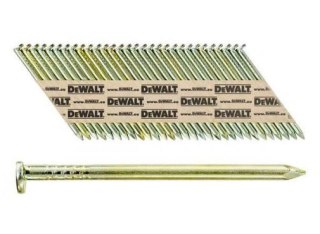 Gwoździe do gwoździarek do drewna, gładkie ze ściętym łbem, 2,8 x 63mm, 34º, DeWALT [DNPT2863G12Z]