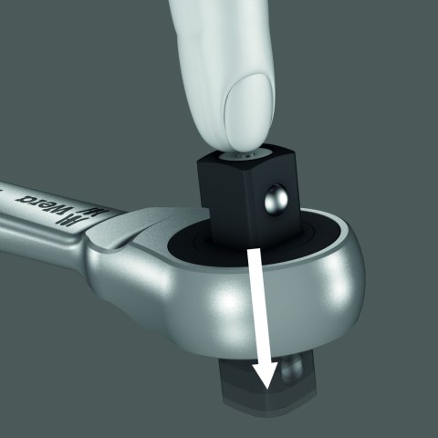 Klucz grzechotka 1/4' 76 zębów 141mm Zyklop Metal 8003 A Wera [05004003001]