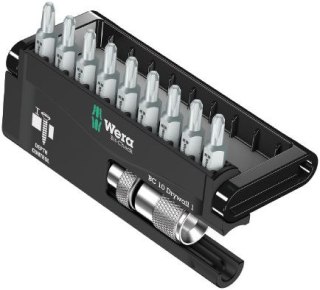 Komplet końcówek PH2 1/4" z adapterem z regulacją głębokości wkręcania, Bit-Check 10 Drywall 1 Wera [05136011001]