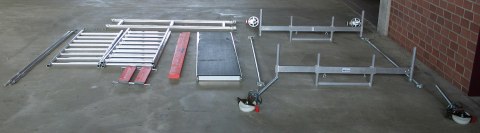 Rusztowanie jezdne Seria 100, 2x0,75m, wys. rob. 6,5m, STABILO PROFESSIONAL KRAUSE [773036P]