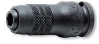 Adapter udarowy z blokadą, kwadrat 1/2" na sześciokąt 1/4'', KOKEN [14142-D6.3]